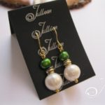 green-white-double-pearl-earring-gold
