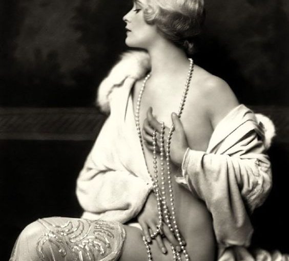 Vintage Image of Almost Nude – Woman With Pearls
