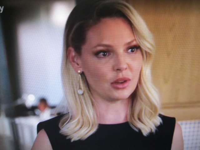 Katherine Heigl Who Plays Samantha on Suits, Wears a Julleen Design Earring