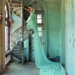 staircase-aqua-bride