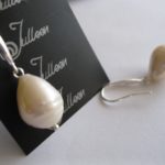 Julleen-White-Pearl-Drop-Earring-Designer Hook