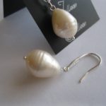 Julleen-White-Pearl-Drop-Earring-Designer Hook2