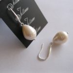 Julleen-White-Pearl-Drop-Earring-Designer Hook3